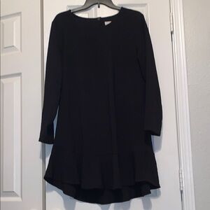 Classic LBD dress with ruffle bottom